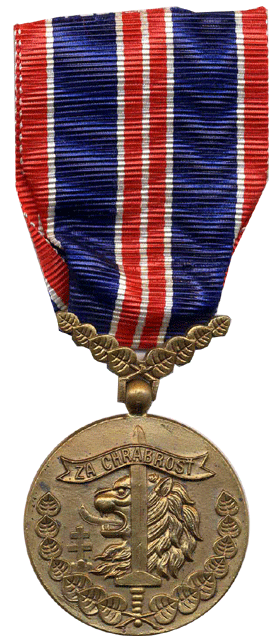Медаль Чехословакии "За храбрость перед врагом"
