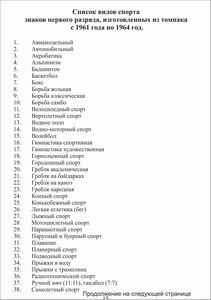 Книга-каталог спортивных разрядов СССР 1961-1991 годы