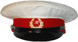 Фуражка с белым чехлом