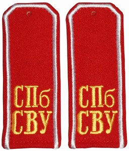 Надпись на погонах СПб СВУ