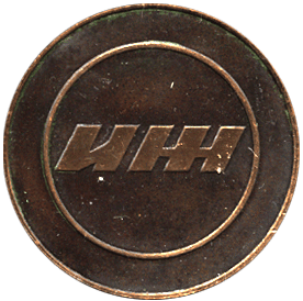 Реверс настольной медали по теме биатлон 1971 Ижевск 