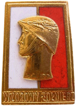 Значок Польский Wzorowy Zolnierz