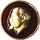 Badge Lenin round