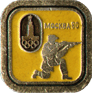 Значок Москва 80 Стрельба