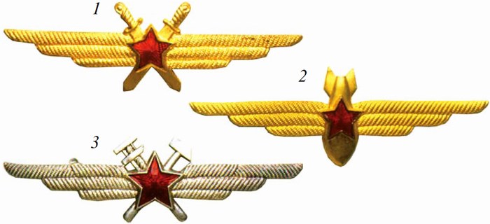 Нагрудные знаки Военного летчика, не имеющего классности. 1960 г