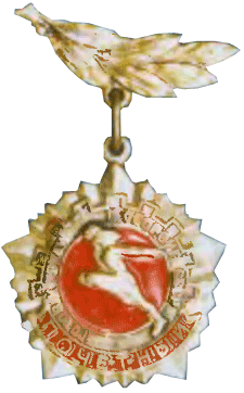 знак Почетный значок ГТО 1973 год