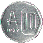 10 аустраль 1989 Аргентина