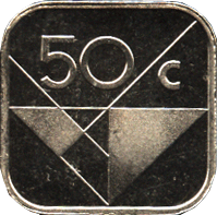 Obverse 50 cents Aruba 2008