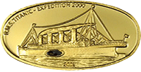 Монета с углём "Титаника"