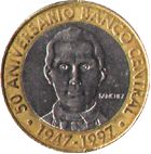 5 pesos 1997 год Доминиканская Республика