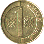 1 марка 1996 Финляндия