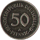 50 пфенниг 1990 ФРГ