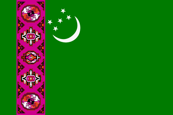 Флаг Туркменистана