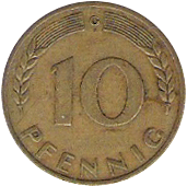 10 пфенниг 1996