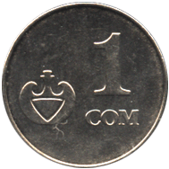 аверс 1 сом Киргизия 2008 год