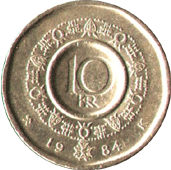 10 крон 1984 Норвегия