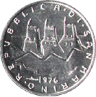5 лир 1976 Сан Марино
