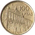 100 песет 1996 год Испания